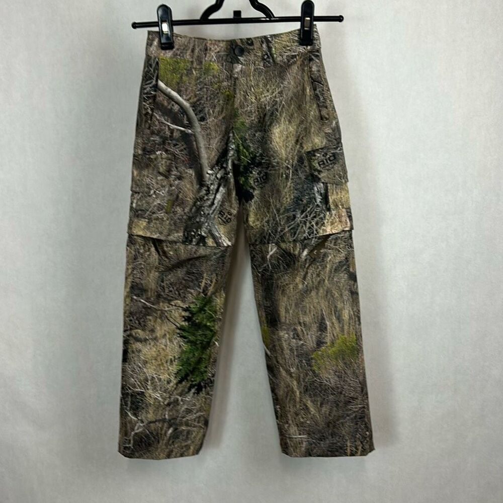 Magellan Outdoors Hunt Gear Youth Lightweight Ripstop Zip-Off Pants Sz XS Cargo